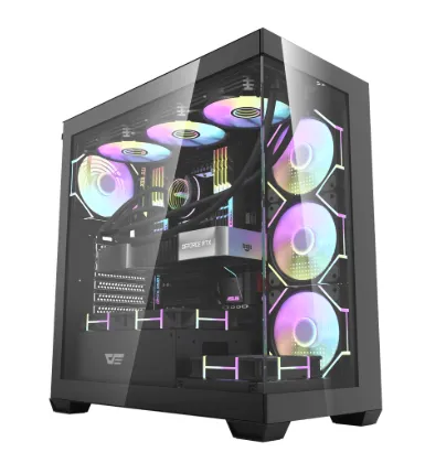 Custom Build Gaming PC Gigabyte Z790M Aorus Elite AX Intel i7-14700F Corsair DDR5 32GB 16+16 6000 mts SN5000 1TB M.2 Nvme Gen4 RTX 5070 12GB OC Gigabyte Darkflash AT750 PSU 80+ Bronze  Darkflash DS900 Black ATX Case 7 Pre installed Fans Mid Tower