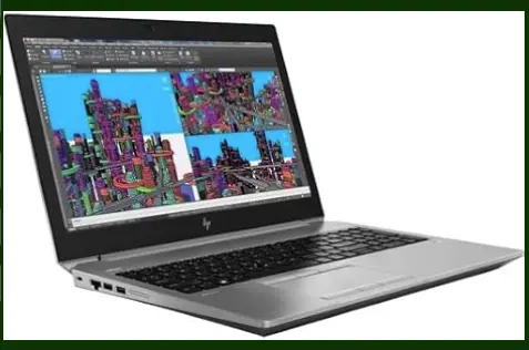 HP ZBook 15 G6 Business Laptop Core i7 9th Generation 32GB RAM 512 GB NVMe SSD 4GB NVidia Quadro T2000 15.6" 4K Screen 1080p FHD camera Wi-Fi Bluetooth (Used)