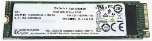 Laptop Internal SSD M.2 512GB