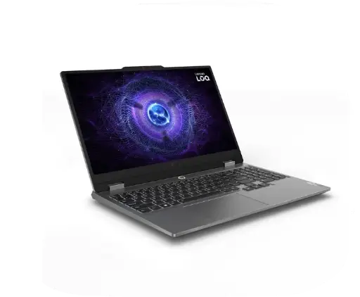[83DV00RMAX] Lenovo LOQ 15,i7-14700HX,15.6 inch,2x 8GB SO-DIMM DDR5-5600,512GB SSD M.2 2242 PCIe 4.0x4 NVMe, NVIDIA GeForce RTX 4060 8GB GDDR6, White Backlit, Arabic, DOS, Grey
